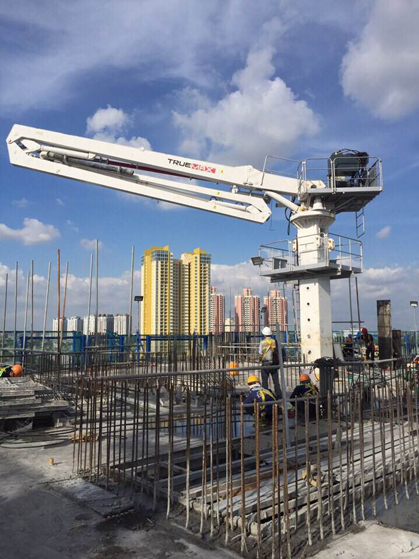 Concrete Placing Boom in Malaysia