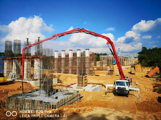 Concrete Placing Boom in Malaysia