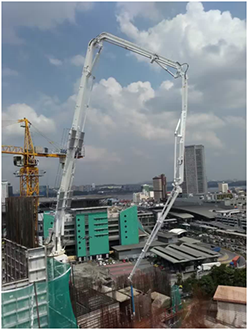 Concrete Placing Boom in Malaysia